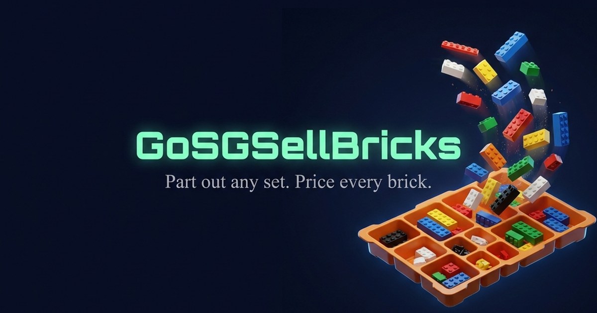 GoSGSellBricks — Part out any set. Price every brick.