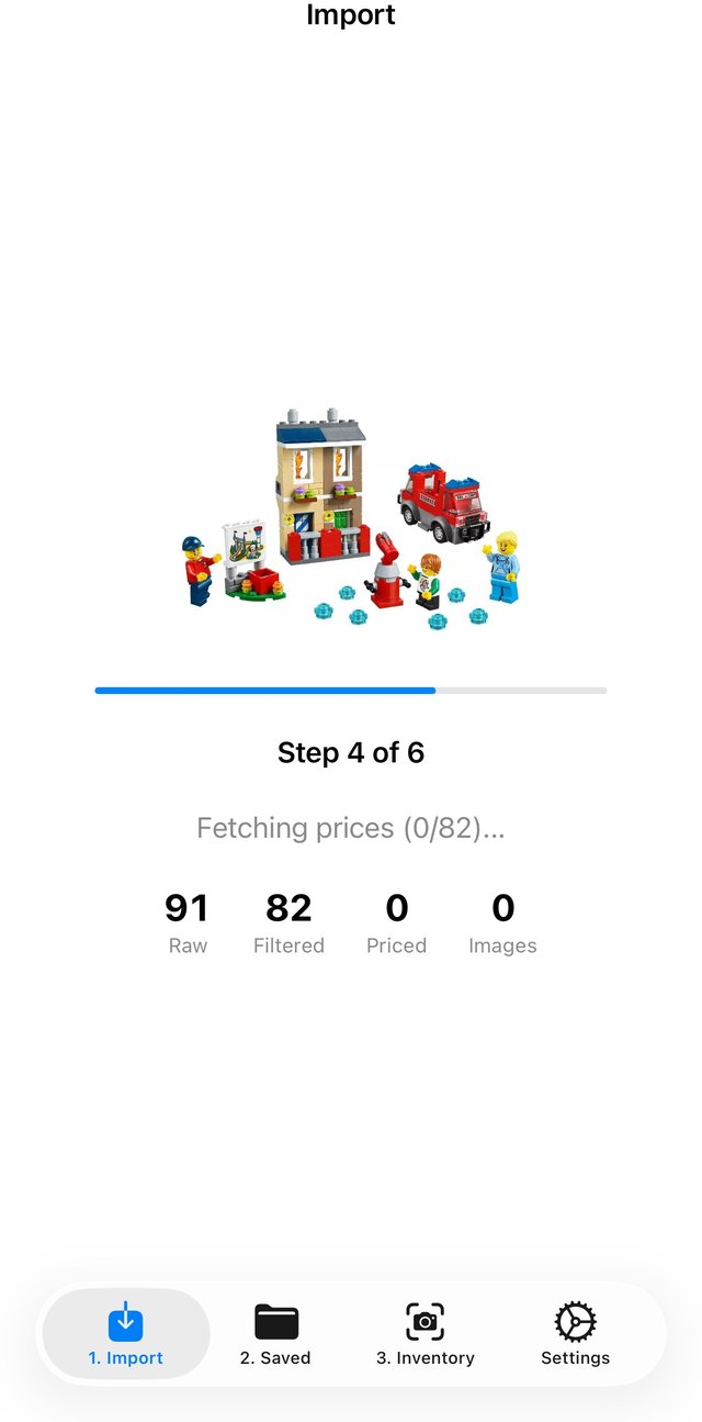 Importing and fetching prices